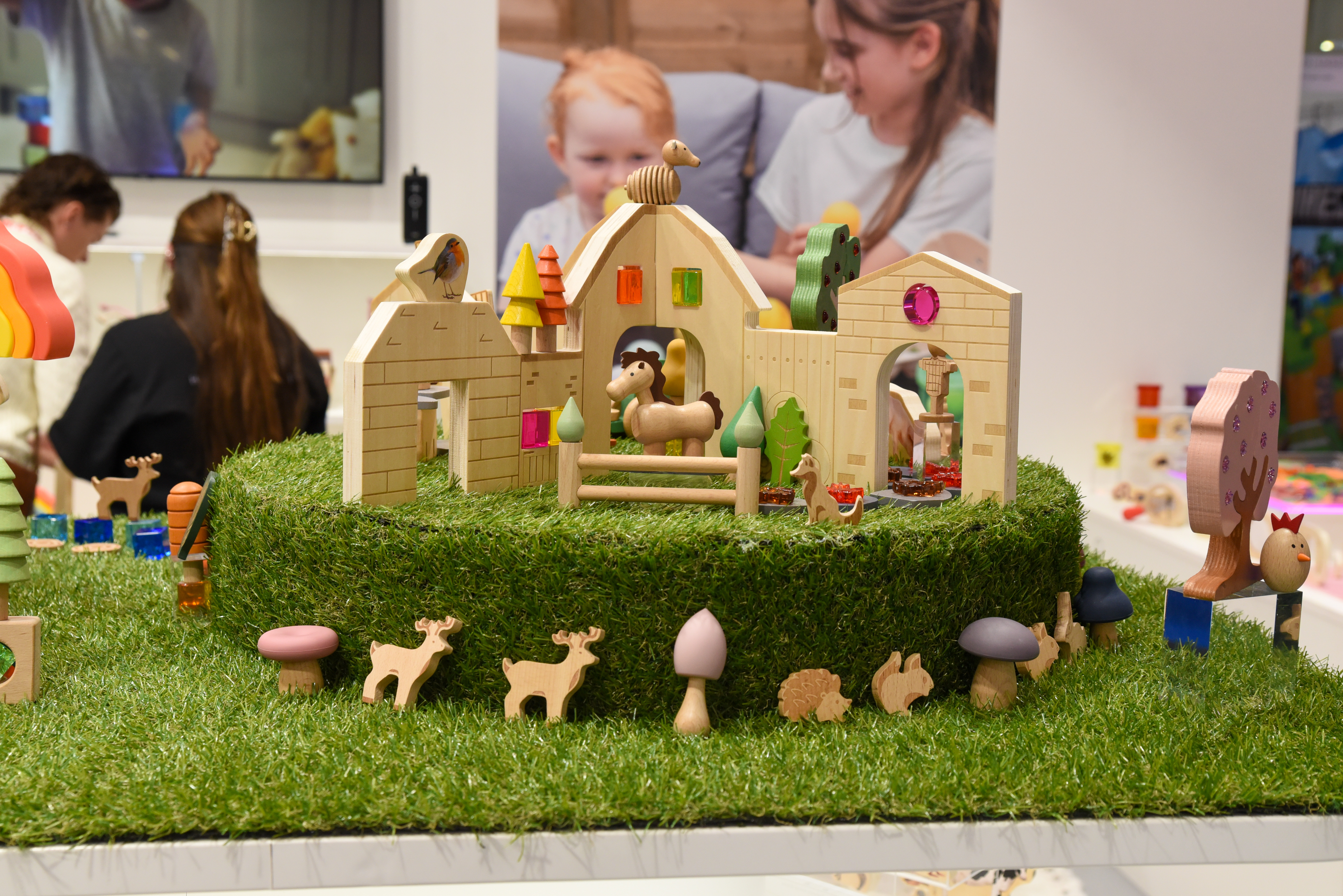 Classic wooden toys and farm sets at Spielwarenmesse 2026