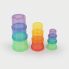 73145 tickit Translucent Colour Stacking Cups - Pk9