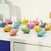 73995 tickit Rainbow Wooden Spinning Tops - Pk14