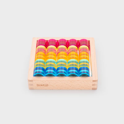 73624 tickit Gem Circle Mirror Tray - Pk25 + tray