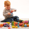 73983 tickit Rainbow Wooden Bowls - Pk7