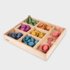 74048 tickit Rainbow Wooden Super Set + Wooden Sorting Tray (7- Way) 
