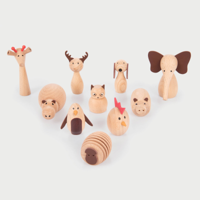 73472 tickit Wooden Animal Friends - Pk10