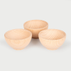 73929 tickit Natural Wooden Bowls (70mm) - Pk3