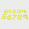 54509 tickit SiliShapes® Trace Numbers Yellow - Pk10