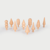 74013 tickit Woodland Trees - Pk10