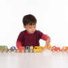 73508 tickit Rainbow Wooden Vehicles Set - Pk12