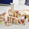 73596 tickit Wooden Building Gem Blocks - Pk82 + tray