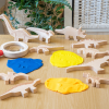 74061 tickit Wooden Dinosaur Blocks - Pk10