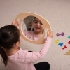 73538 tickit Hand Held Wooden Mirror