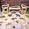 73570 tickit Wooden Reptile & Amphibian Blocks - Pk15