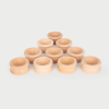 73905 tickit Natural Wooden Napkin Rings - Pk10