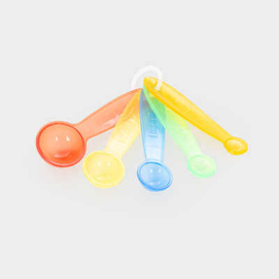 Translucent Colour Measuring Spoons - Pk5