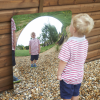 72412 tickit Giant Single Dome Acrylic Mirror Panel - 780mm 