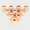 73942 tickit Natural Wooden Barrels - Pk10