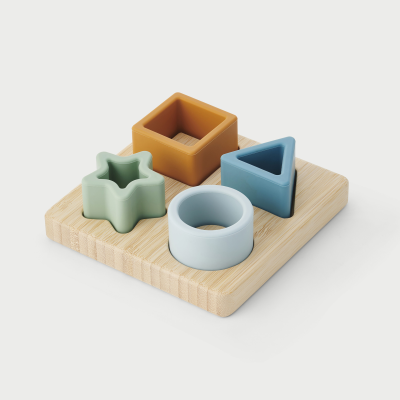 54553 tickit SiliSoft Shape Puzzle (Neutral) - Pk4 + tray