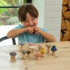 54569 tickit SiliSoft Woodland Mushroom Set (Earth)- Pk12