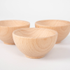 73929 tickit Natural Wooden Bowls (70mm) - Pk3
