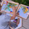 Wooden Shape Mirror Trays - Pk4