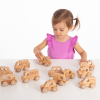 73498 tickit Natural Wooden Vehicles Set - Pk12