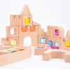 73546 tickit Wooden Building Gem Blocks - Pk39 + tray