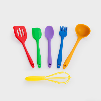 42001 Rainbow Silicone Utensils 