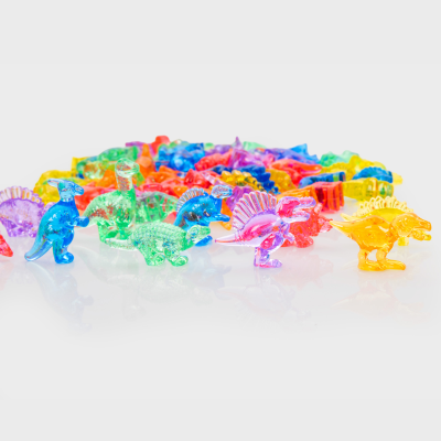 Translucent Colour Dinosaurs - Pk60 | Commotion