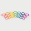 73977 tickit Rainbow Wooden Rings - Pk21