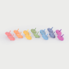 73995 tickit Rainbow Wooden Spinning Tops - Pk14