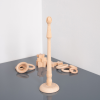 73911 tickit Natural Wooden Ring Stand