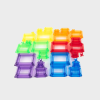 73147 tickit Translucent Colour Pyramid Builder - Pk30