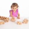 73498 tickit Natural Wooden Vehicles Set - Pk12