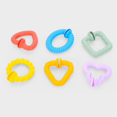54629 SiliSoft Pop Loops (Rainbow) - Pk6