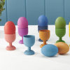 74057 tickit Rainbow Wooden Egg Cups - PK7