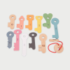 73474 tickit Rainbow Wooden Keys - Pk11 + lace
