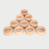 73905 tickit Natural Wooden Napkin Rings - Pk10