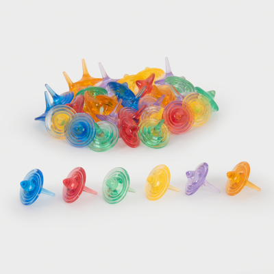 73153 tickit Translucent Colour Spinners - Pk36