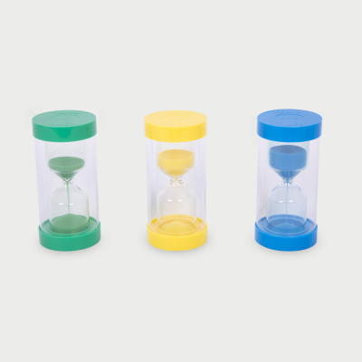 92125 tickit ColourBright Sand Timer Set (1, 3, 5 Mins) - Pk3