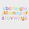 72433 tickit Rainbow Glitter Letters - Pk26