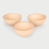 73931 tickit Natural Wooden Bowls (92mm) - Pk3