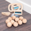 73881 tickit Natural Wooden Balls (50mm) - Pk10