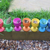 74057 tickit Rainbow Wooden Egg Cups - PK7