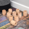 73942 tickit Natural Wooden Barrels - Pk10