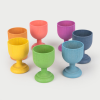 74057 tickit Rainbow Wooden Egg Cups - PK7
