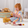 SiliSoft Sensory Set (Earth) - Zip Pull Toy, Round Stacking Cups, Curiosity Ball