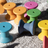 73975 tickit Rainbow Wooden Spools - Pk21