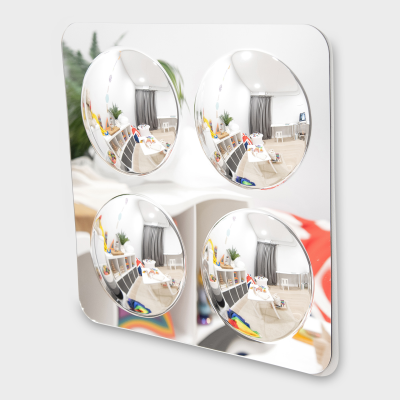 Large 4-Dome Acrylic Mirror Panel - 490Mm | Commotion