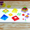 73147 tickit Translucent Colour Pyramid Builder - Pk30
