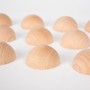 73883 tickit Natural Wooden Semispheres - Pk10