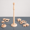 73911 tickit Natural Wooden Ring Stand